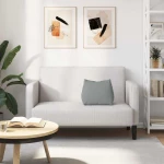 vidaXL Μαξιλάρι Πλάτης Ανοιχτό γκρι 45 x 20 x 35 εκ. ύφασμα