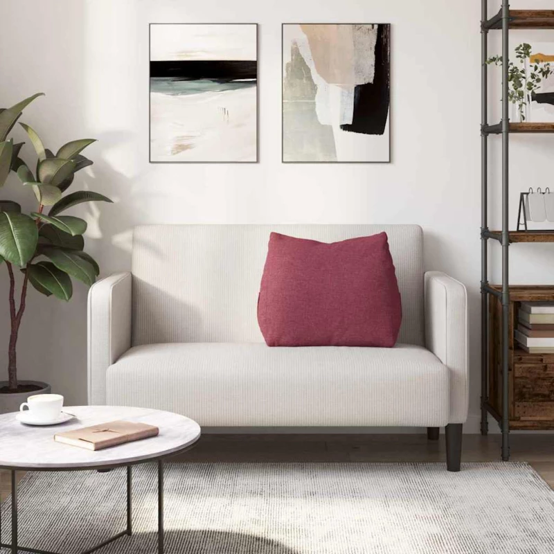 vidaXL Μαξιλάρι Πλάτης Κόκκινο 60 x 20 x 50 εκ. ύφασμα