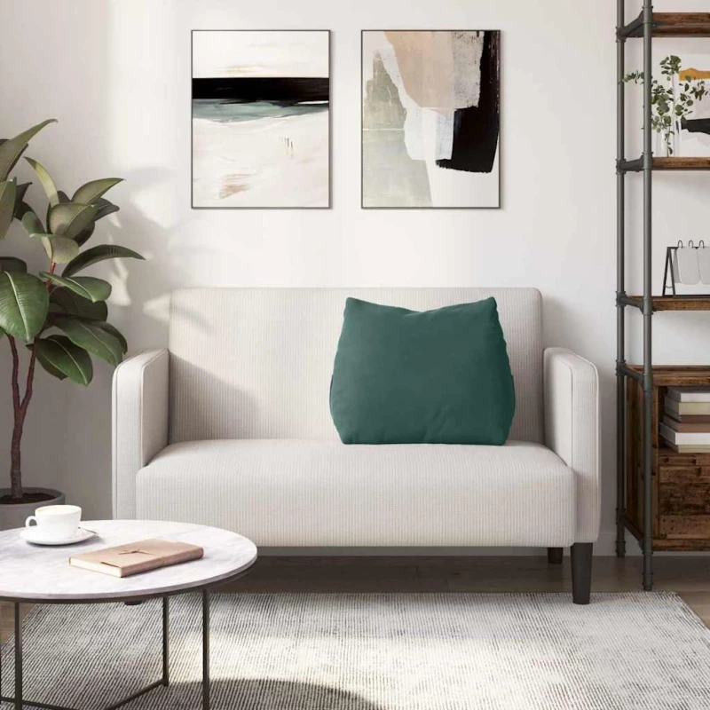 vidaXL Μαξιλάρι Πλάτης Σκούρο Πράσινο 60 x 20 x 50 εκ.