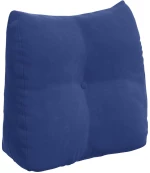 vidaXL Μαξιλάρι Πλάτης Μπλε Αστυνομίας 45 x 24 x 50 εκ Βελούδο