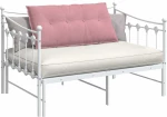 vidaXL Μαξιλάρι Πλάτης Ροζ 100 x 50 cm Υφασμάτινο Κορντουρά