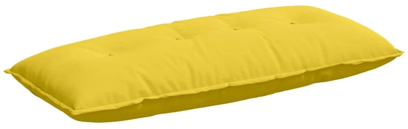 vidaXL Μαξιλάρι Πλάτης Απαλό Κίτρινο 120 x 19 x 50 εκ ύφασμα