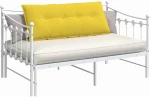 vidaXL Μαξιλάρι Πλάτης Απαλό Κίτρινο 120 x 19 x 50 εκ ύφασμα