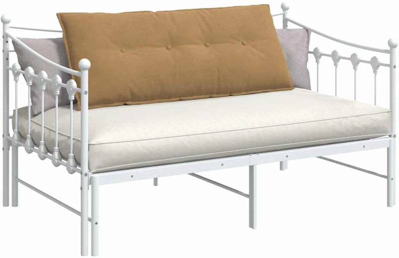 vidaXL Μαξιλάρι Πλάτης Καφέ 120 x 50 cm Υφασμάτινο Κορντουρά