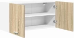 vidaXL Κρεμαστό ντουλάπι με πόρτα Riga Δρύς Sonoma 80 x 31 x 40 εκ