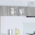 vidaXL Κρεμαστό ντουλάπι Riga 2 pcs Γκρίζο Σονομα 40 x 31 x 40 εκ.
