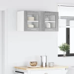 vidaXL Κρεμαστό ντουλάπι Riga 2 pcs Γκρίζο Σονομα 40 x 31 x 40 εκ.