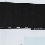 vidaXL Κρεμαστό ντουλάπι Riga Μαύρος Δρυς και Λευκό 30 x 31 x 80 εκ.