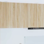 vidaXL Κρεμαστό ντουλάπι Riga Σομόνα Δρυς και Λευκό 50 x 31 x 80 εκ.