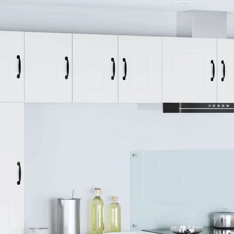 vidaXL Κρεμαστό ντουλάπι κουζίνας με ράφι 2 pcs Λευκό 30 x 31 x 40 εκ.