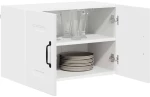 vidaXL Κρεμαστό ντουλάπι κουζίνας με ράφι 2 pcs Λευκό 60 x 31 x 40 εκ
