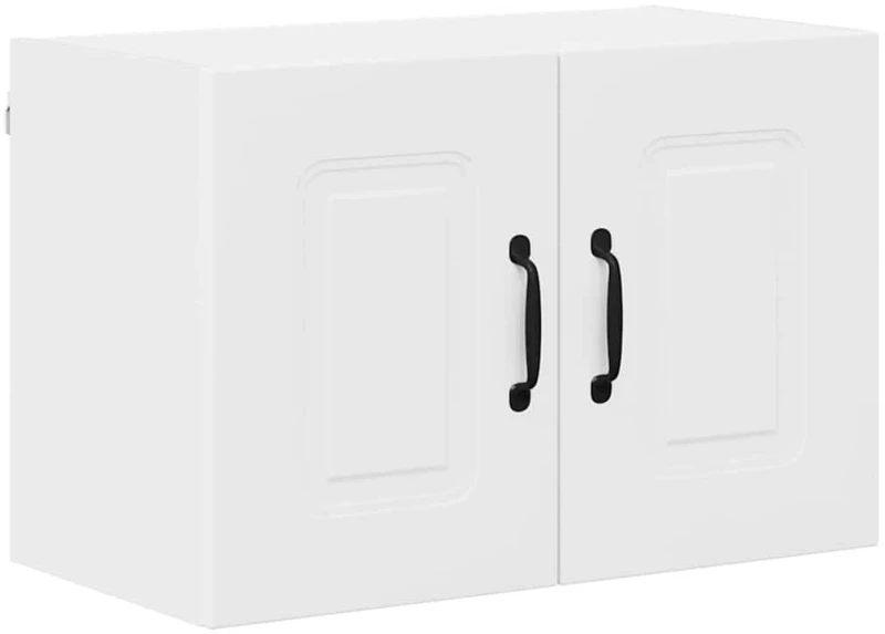 vidaXL Κρεμαστό ντουλάπι κουζίνας με ράφι 2 pcs Λευκό 60 x 31 x 40 εκ
