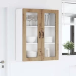 vidaXL Κρεμαστό ντουλάπι κουζίνας Artisan Oak 80 x 31 x 100 εκ.