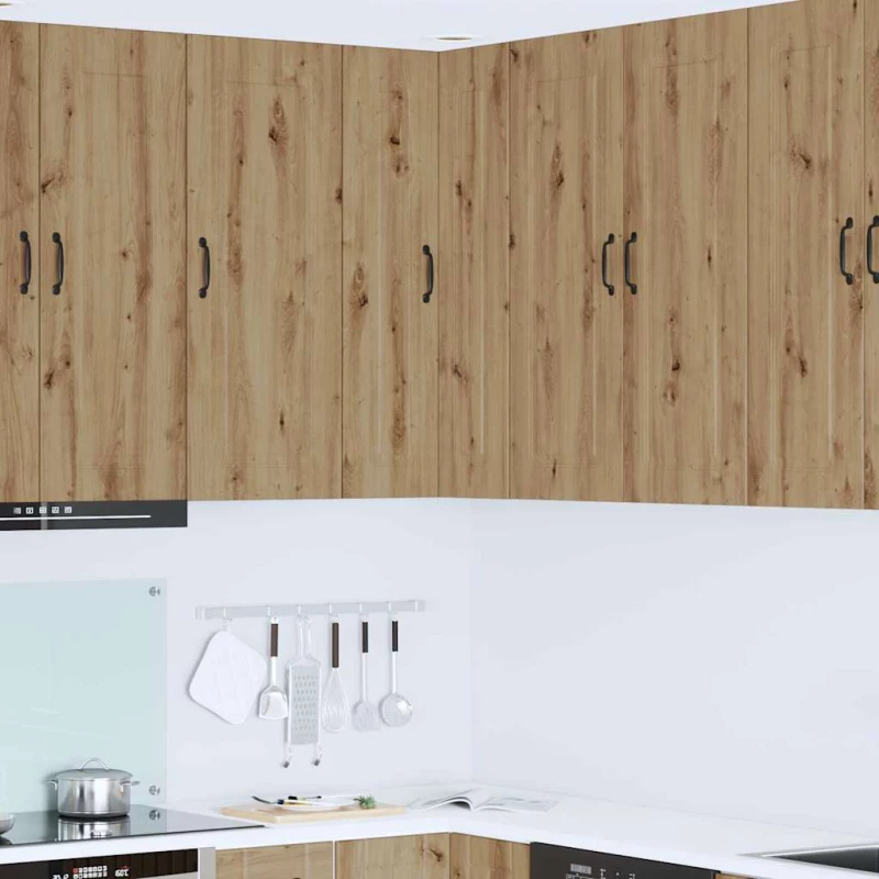 vidaXL Κρεμαστό ντουλάπι κουζίνας Artisan Oak 57 x 57 x 100 εκ.