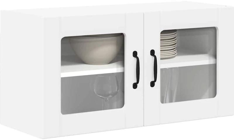 vidaXL Ντουλάπα Κουζίνας Λευκό 80 x 31 x 40 εκ Επεξεργασμένο ξύλο