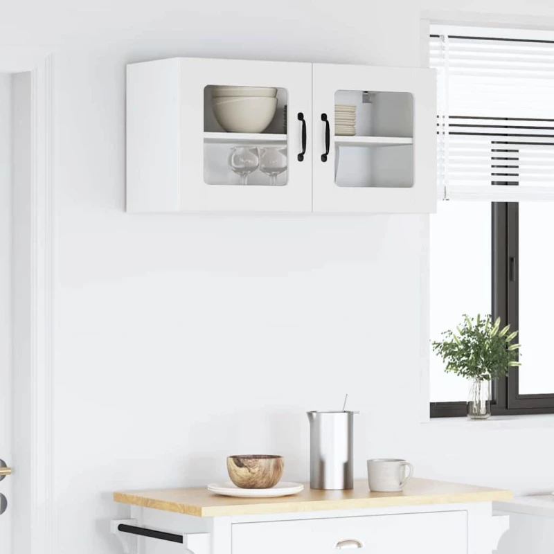 vidaXL Ντουλάπα Κουζίνας Λευκό 80 x 31 x 40 εκ Επεξεργασμένο ξύλο