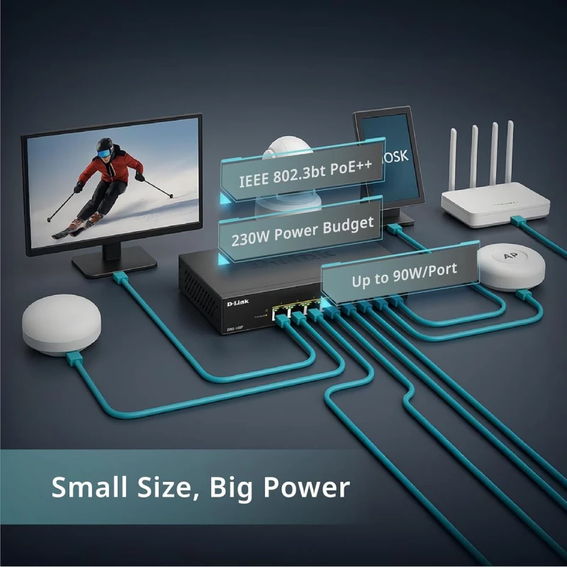 Διακόπτης D-Link DMS-108P/E