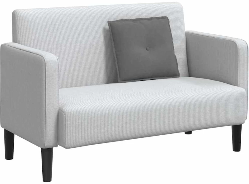 vidaXL Μαξιλάρι Πλάτης Σκούρο Γκρι 50 x 45 εκ. Ύφασμα Μικροΐνας