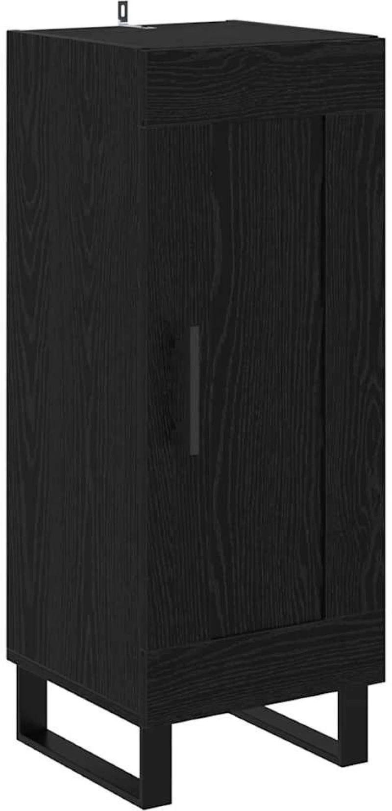 vidaXL Highboard Μαύρη Οξυά 69,5 x 34 x 180 εκ. Επεξεργασμένο ξύλο