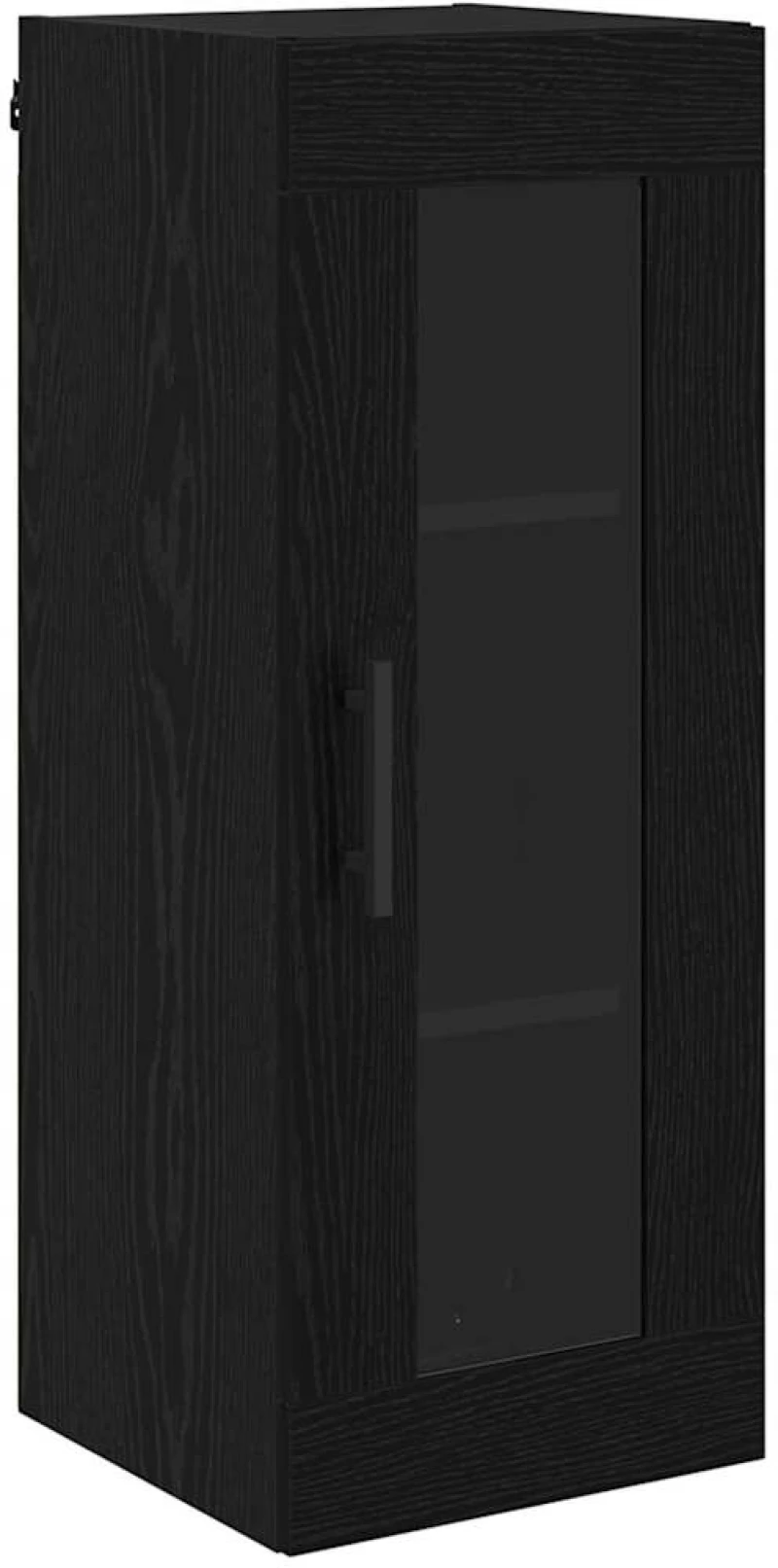 vidaXL Highboard Μαύρη Οξυά 69,5 x 34 x 180 εκ. Επεξεργασμένο ξύλο