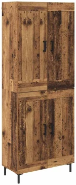 vidaXL Highboard 2 pcs Παλιό Ξύλο Επεξεργασμένο ξύλο