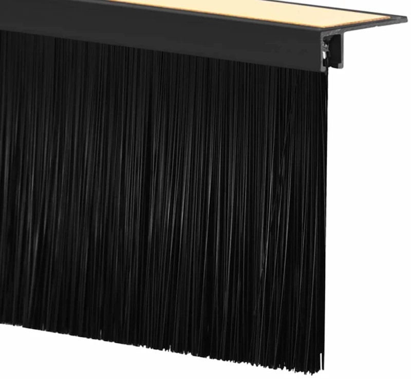 vidaXL Αυτοκόλλητες σφραγίδες πόρτας 2 pcs Μαύρο 100 cm