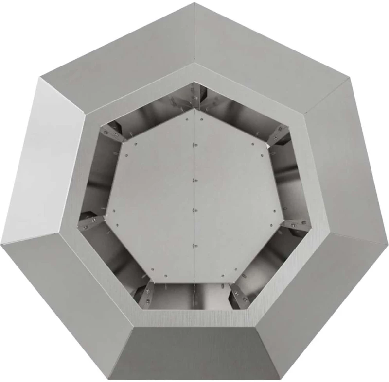 vidaXL Γλάστρα Ασημί 50 x 50 x 40 cm Ανοξείδωτο ατσάλι