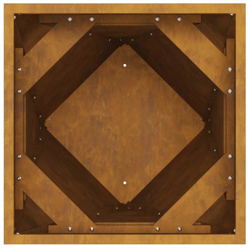 vidaXL Γλάστρα Σκ rusty 40 x 40 x 75 cm Ατσάλι Σκληρυθέν στον Αέρα