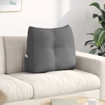 vidaXL Μαξιλάρι Πλάτης Σκούρο Γκρι 60 x 24 x 50 εκ ύφασμα
