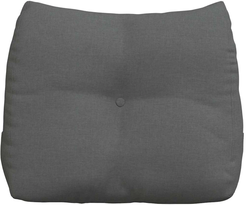 vidaXL Μαξιλάρι Πλάτης Σκούρο Γκρι 60 x 24 x 50 εκ ύφασμα