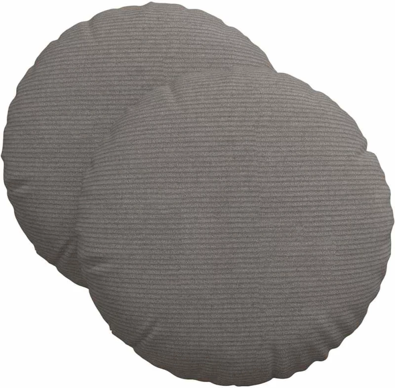vidaXL Μαξιλάρια καθισμάτων 2 pcs Ανοιχτό γκρι Ø 40 cm