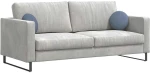 vidaXL Μαξιλάρια καθισμάτων 2 pcs Μπλε Ø 30 cm Υφασμάτινο Κορντουρά