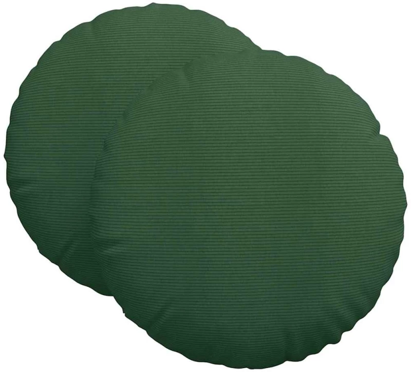 vidaXL Μαξιλάρια καθισμάτων 2 pcs Σκούρο Πράσινο Ø 60 cm
