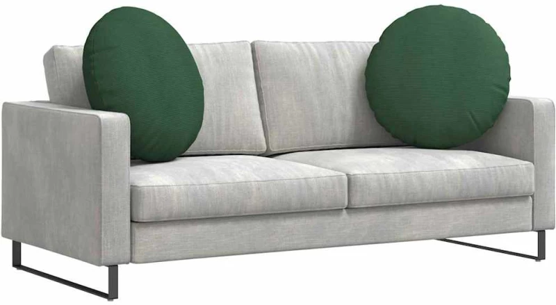vidaXL Μαξιλάρια καθισμάτων 2 pcs Σκούρο Πράσινο Ø 60 cm