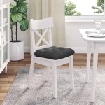 vidaXL Μαξιλάρια καθισμάτων 4 pcs Σκούρο Γκρι 40 x 40 cm