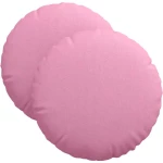 vidaXL Μαξιλάρια καθισμάτων 2 pcs Ροζ Ø40 x 13 εκ ύφασμα