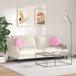 vidaXL Μαξιλάρια καθισμάτων 2 pcs Ροζ Ø40 x 13 εκ ύφασμα