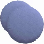 vidaXL Μαξιλάρια καθισμάτων 2 pcs Μπλε τζην Ø50 x 19 εκ ύφασμα