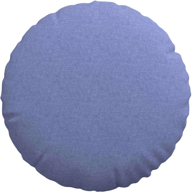 vidaXL Μαξιλάρια καθισμάτων 2 pcs Μπλε τζην Ø50 x 19 εκ ύφασμα