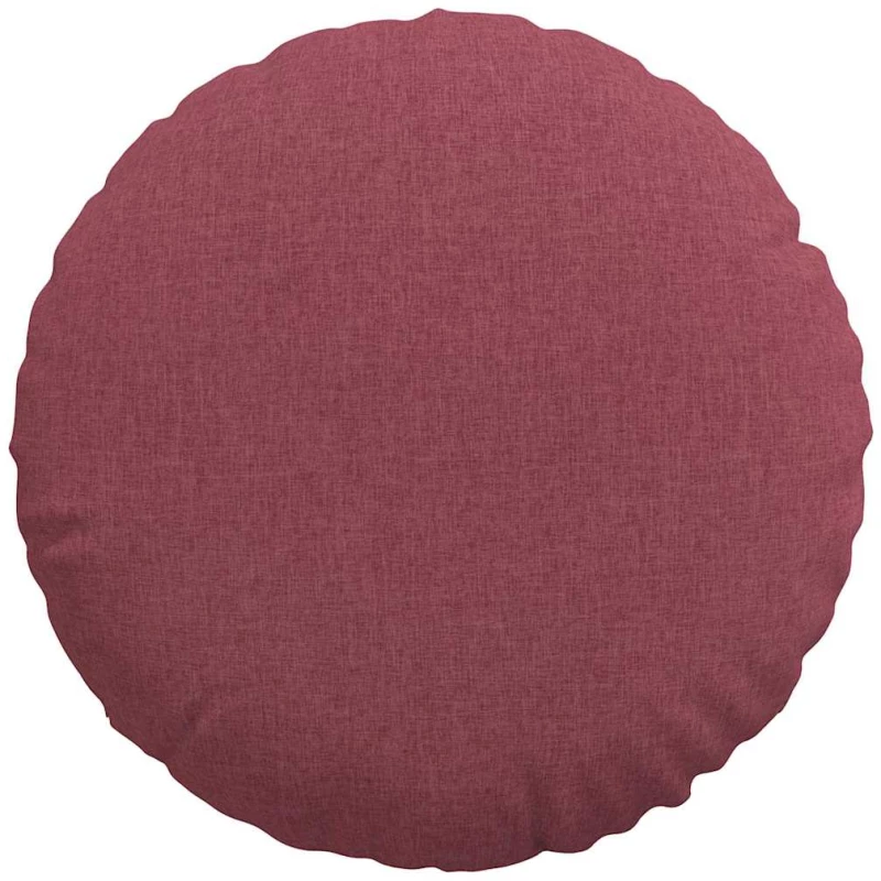 vidaXL Μαξιλάρια καθισμάτων 2 pcs Κόκκινο Ø60 x 21 εκ ύφασμα