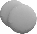 vidaXL Μαξιλάρια καθισμάτων 2 pcs Σκίουρος Γκρί Ø60 x 21 εκ ύφασμα