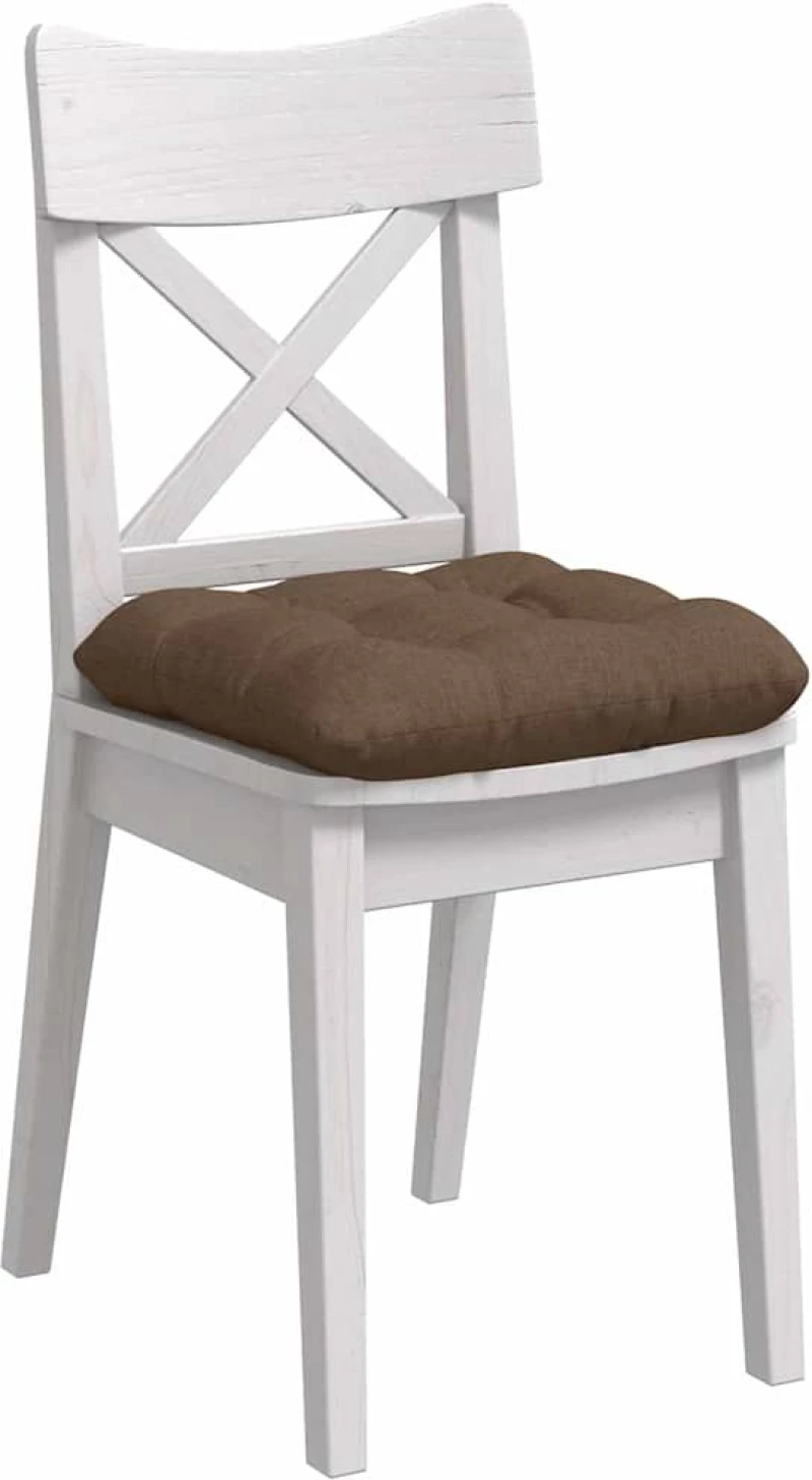 vidaXL Μαξιλάρια καθισμάτων 4 pcs Καφέ 40 x 40 x 12 εκ. ύφασμα
