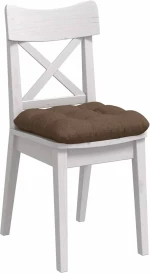 vidaXL Μαξιλάρια καθισμάτων 4 pcs Καφέ 40 x 40 x 12 εκ. ύφασμα