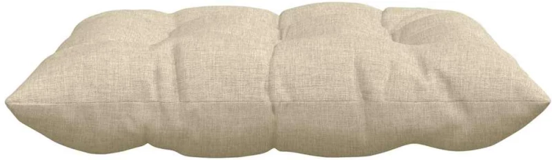 vidaXL Μαξιλάρια καθισμάτων 2 pcs Κρεμ 40 x 40 x 6 cm ύφασμα