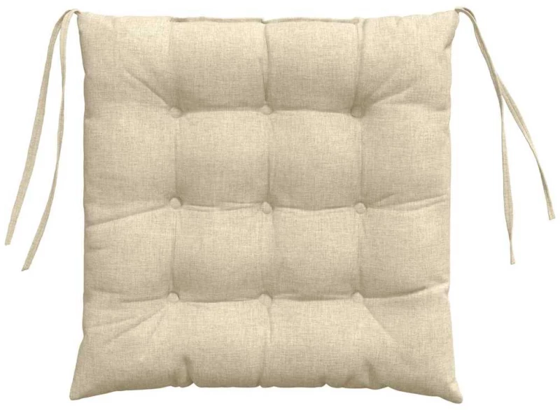vidaXL Μαξιλάρια καθισμάτων 2 pcs Κρεμ 40 x 40 x 6 cm ύφασμα
