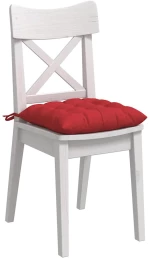 vidaXL Μαξιλάρια καθισμάτων 2 pcs Κόκκινο 40 x 40 x 6 cm ύφασμα