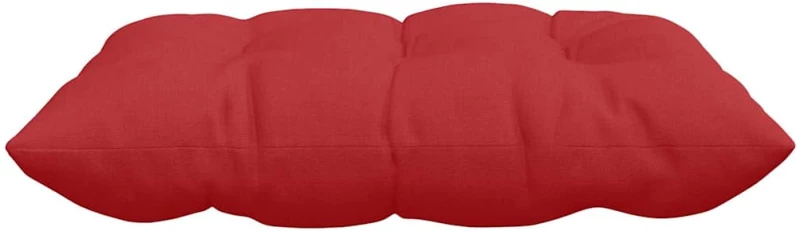 vidaXL Μαξιλάρια καθισμάτων 2 pcs Κόκκινο 40 x 40 x 6 cm ύφασμα
