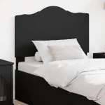vidaXL Κεφαλάρι με κεφαλάρι Μαύρη Οξυά 75 cm Επεξεργασμένο ξύλο