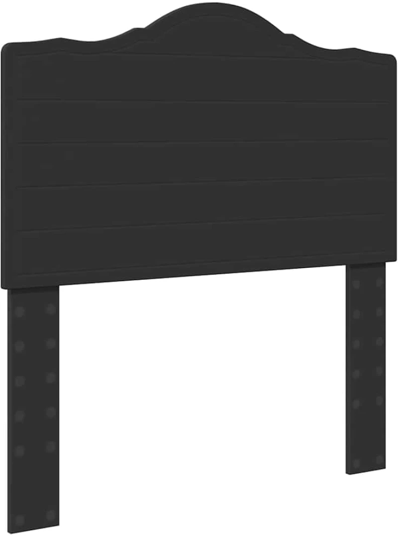 vidaXL Κεφαλάρι με κεφαλάρι Μαύρη Οξυά 75 cm Επεξεργασμένο ξύλο