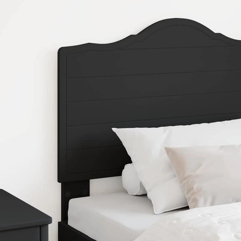 vidaXL Κεφαλάρι με κεφαλάρι Μαύρη Οξυά 75 cm Επεξεργασμένο ξύλο